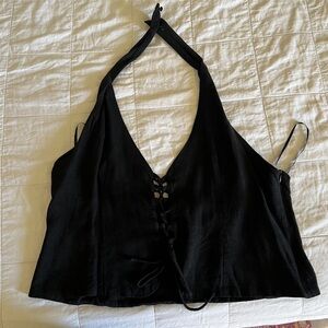 Princess Polly Clouded Linen Blend Vest Top
